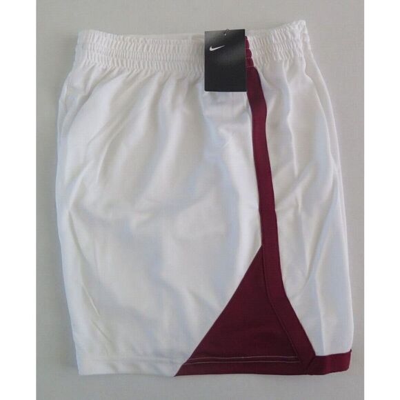 Nike AV2251 115 Women's Plus Sz 3XL White/Dark Maroon Basketball Practice Shorts - Picture 4 of 4